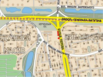 Призматрон, Призма  у Києві, 3x6  Перова бул., 27, в бік Визволителів пр. - 444805 схема