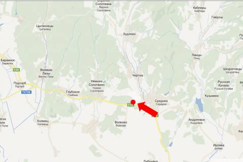 Билборд A в Середньому, 3x6  Траса Київ-Чоп, с. Середнє, в бік м. Ужгород, біля виноградників схема