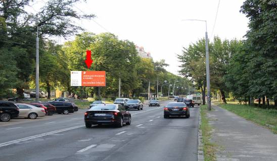 Білборд, Бігборд (Борд)  B у Києві, 3x6  Вишгородська вул., 45, біля ЖК "Паркове місто", в сторону Шевченка пл. Фото 1