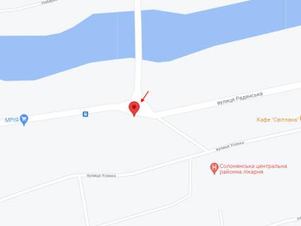 Билборд A в Солоному, 6х3  смт. Солоне, вул. Шевченка, 45 схема