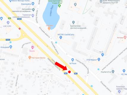 Призма  в Киеве, 3x6  Кільцева дорога - вул. Григоровича-Барського, роздільник, в напрямку Одеської пл. - 445350 схема