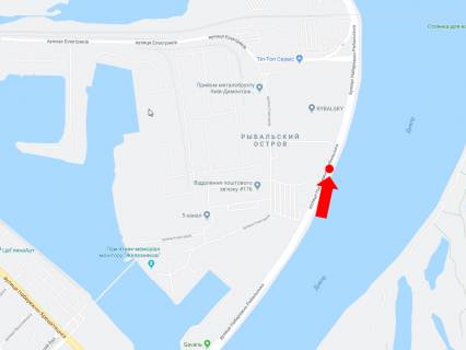 Призма  в Киеве, 3x6  Набережно-Рибальська вул., 550м до Подільсько-Воскресенського мосту, в бік Оболоні - 445444 схема