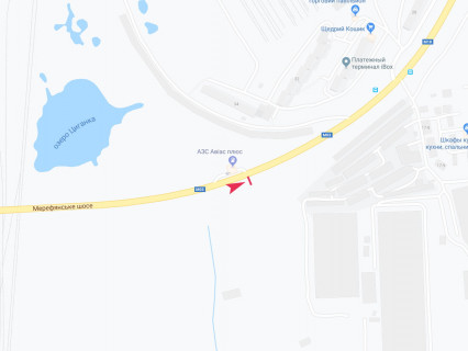 Білборд, Бігборд (Борд)  A у Харкові, 3x6  Мереф'янське шосе, навпроти буд. 36, в центр схема