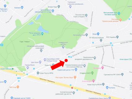 Видеоборд A в Киеве, 3x6  Дегтярівська вул. 51, на світлофорі, в сторону вул. Теліги - 456982 схема