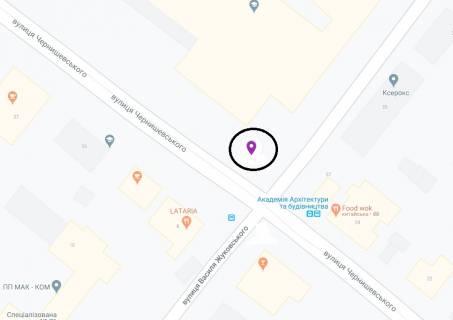 Скроллер A в Днепр (Днепропетровск), 3.14х2.32  вул. Жуковського - вул. Чернишевського, біля світлофора  - 168984 схема