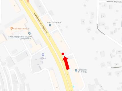 Скроллер A в Киеве, 2.3x3.14  Бойчука вул. (колиш. Кіквідзе вул.), 33, в сторону бул. Українки, центру - 470529 схема