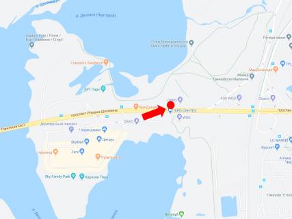 Білборд, Бігборд (Борд)  B у Києві, 3x6  Шухевича ін. (Кол. Ватутіна пр.) 5, біля АЗС "Окко", навпроти ТРЦ Sky mall, в сторону бул. Перова схема