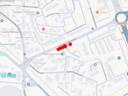 Беклайт A у Львові, 2.3x3.14  Липинського вул. 4, в бік пр. Чорновола, McDonald's схема