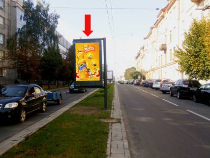 Ситискролл A в Львове, 1.8x1.2  Митрополита Андрея вул. - вул. Шептицьких, роздільник, район Політеху, в сторону вул. Бандери фото 1