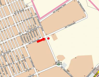 Билборд A в Херсоне, 3x6  49-ї Гвардійської Дивізії вул. / Покришева вул., в центр схема