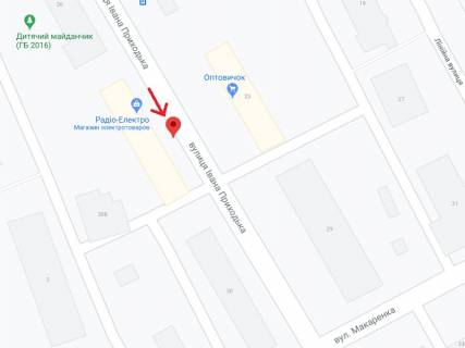 Билборд A в Кременчуге Приходько вул., 28 схема