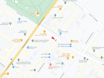 Ситилайт A в Харькове, 1.8x1.2  Весніна вул., 2 схема