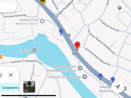Билборд B в Белой Церкви, 3x6  Володимира пр. - Надрічна вул. схема