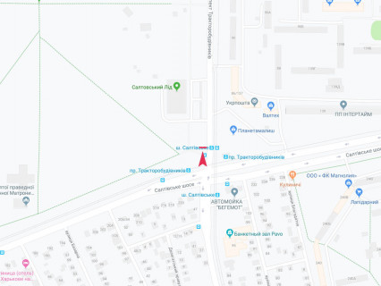 Билборд B в Харькове, 3x6  Тракторобудівників пр., 55б, з центру схема
