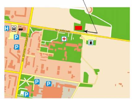 Билборд A в Ровно Київська вул., 93 схема