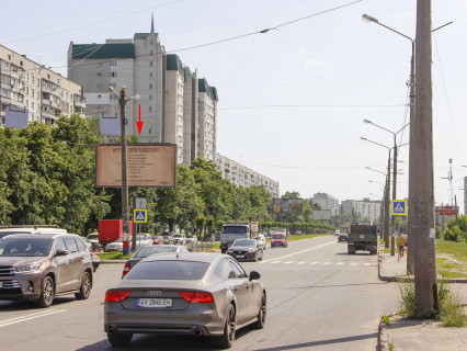 Билборд B в Харькове, 3x6  Павлова вул., 144б, ТЦ Космос, в центр фото 1