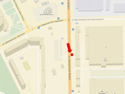 Ситилайт B в Житомире, 1.8x1.2  Вітрука вул., 9В, біля супермаркетів "Олді","Ельдорадо" схема