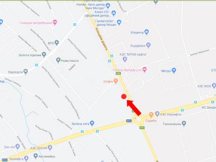 Билборд B в трасах Львова, 3x6  Кільцева дорога, с. Зимна Вода, біля супермаркетів "Епіцентр", "METRO", нижня, права схема