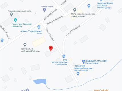 Видеоборд A у Горохові Торгова вул., 5, аптека "Волиньфарм", прайс за ролик 10 сек 1 вихід/5 хвилин, на двосторонньому екрані, від 144 виходів на день. Розрахунок для інших параметрів трансляції уточнюйте у менеджера. - 301308 схема