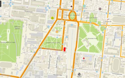 Білборд, Бігборд (Борд)  A у Одесі, 3x6  Старосінна пл., 33, в центр схема