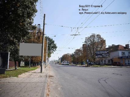 Билборд B в Луцке Рівненська вул., 17, від Київська пл. фото 1