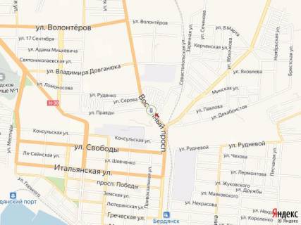 Сiтiлайт B у Бердянську Восточный пр., подъем схема