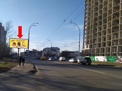 Білборд, Бігборд (Борд)   у Києві, 3x6  Максимовича вул. (колиш. Трутенка вул.) - вул. Колоса, в сторону ЖК "Ліко-град", вул. Конєва Фото 1