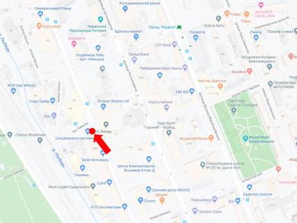 Скроллер B в Киеве, 2.3x3.14  Малевича вул., 86 - вул. Байкова, на світлофорі, в сторону вул. Федорова - 470741 схема