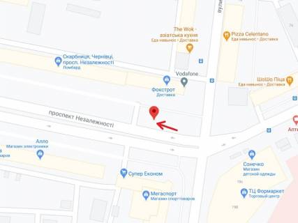 Скроллер A в Черновцах Независимости пр., 80 - 300114 схема