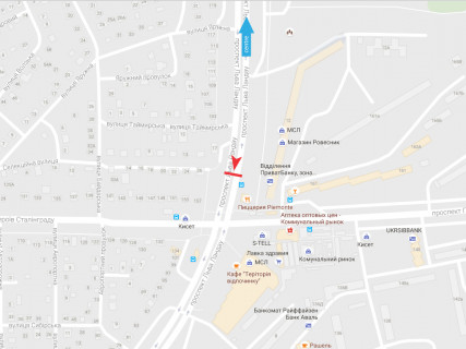 Призма B в Харькове, 3x6  просп. Льва Ландау (50-річчя СРСР), 12, з центру - 666372 схема