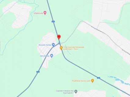 Билборд B в Угринове, 3x6  Калуське шосе, 170 м до Об'їздової вул. схема