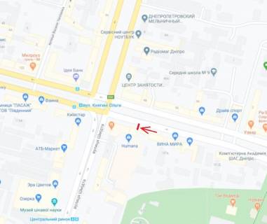 Сiтiлайт B у Дніпро (Дніпропетровськ), 1.2х1.8  просп. Дмитра Яворницького, 111 А, напрямок до вул.Шмідта схема