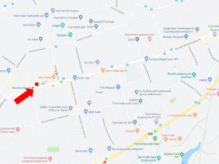 Бэклайт B в Киеве, 3x6  Васильківська вул., 32, ст.м. "Васильківська", до центру схема