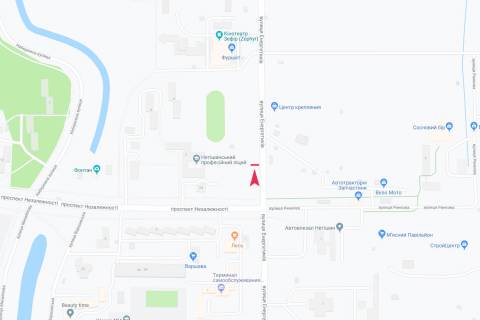 Билборд  в Нетешине, 3x6  Снігурів вул. схема
