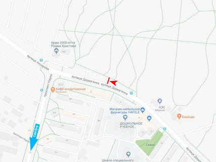 Призма A в Харькове, 3x6  Дерев'янка вул., навпроти буд. 4, з центру - 667282 схема