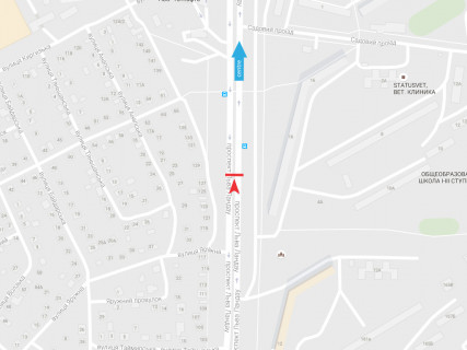 Билборд A в Харькове, 3x6  Ландау пр., 123, в центр схема