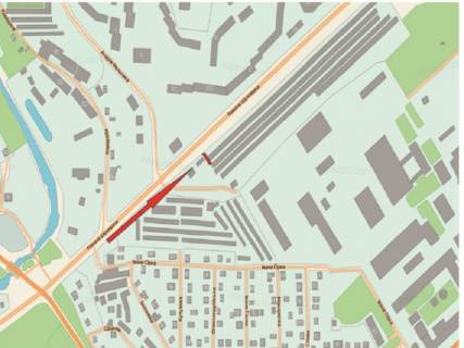 Билборд A в Ровно Шухевича вул., 18А, навпроти, АЗС "ОККО" схема