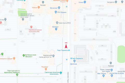 Призма B в Харькове, 3x6  Тракторобудівників пр., 55, з центру - 667633 схема
