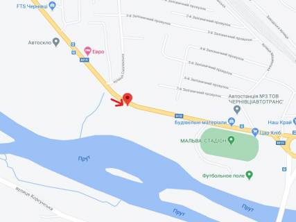 Билборд A в Черновцах Галицкий шлях ул., въезд в город схема