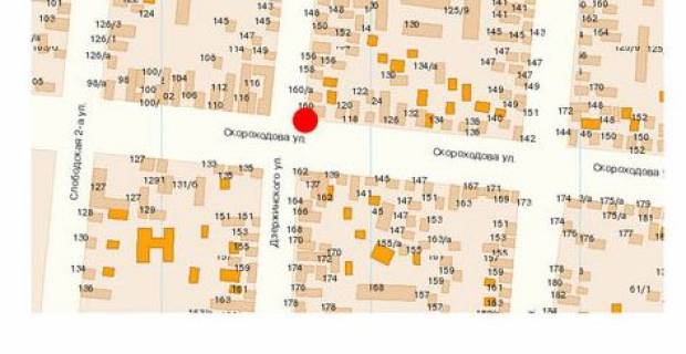 Білборд, Бігборд (Борд)  B у Миколаєві Кузнецька вул. (колиш. Скороходова вул.) - 3-тя Слобідська вул. схема