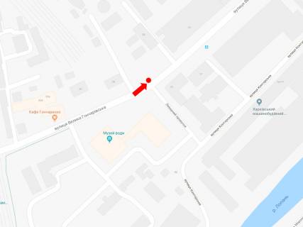 Билборд  в Харькове, 3x6  Б. Гончарівська вул., 33, в сторону Конєва вул. схема