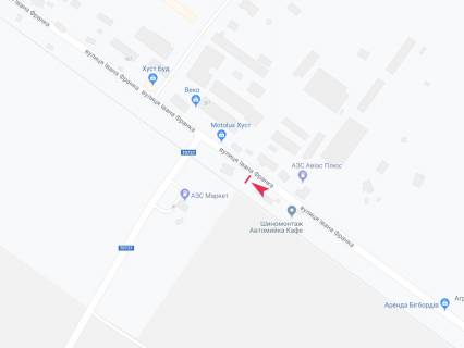 Билборд B в Хусте, 3x6  в'їзд до міста 1 км схема