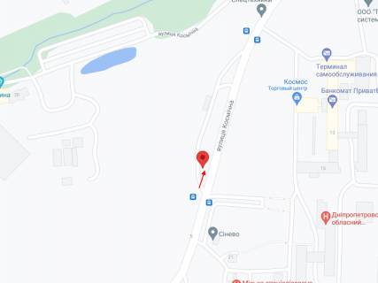 Билборд B в Днепр (Днепропетровск), 6х3  вул. Космічна, навпроти буд.№15 схема