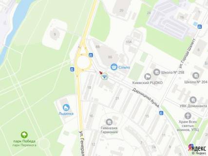 Призма A в Киеве Дарницький бул., 23, навпроти супермаркету Сільпо - 293109 схема