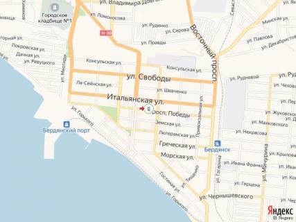 Ситилайт B в Бердянске Победы пр., 6 схема