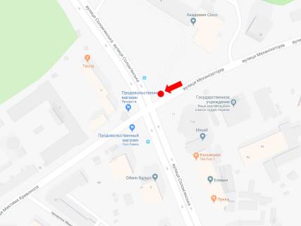 Скроллер A в Киеве, 2.3x3.14  Механізаторів вул. / вул. Солом'янська, на світлофорі, в сторону вул. Солом'янської - 470244 схема