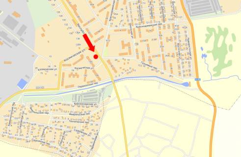 Билборд A в Кременчуге, 3x6  Республіканська вул., 140, з центру схема