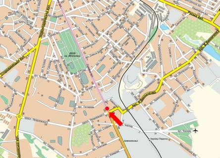 Ситилайт B в Черновцах, 1.8x1.2  Головна вул., 126, навпроти Укрексімбанку, в центр схема