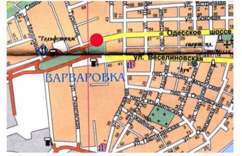 Билборд B в Николаеве Одеське шосе, виїзд схема