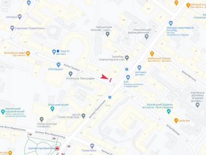 Ситилайт A в Харькове, 1.8x1.2  Гіршмана вул., 19 схема